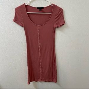 Forever 21 t shirt dress pink medium